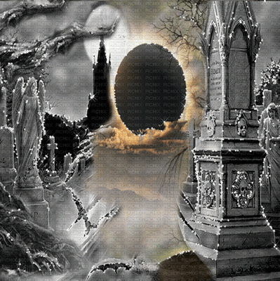 Gif animé gothique tombe